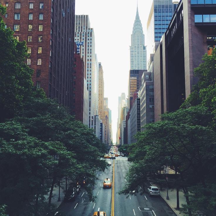 City skyline in Paris, France